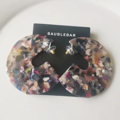 Nuevos pendientes de aro de resina con barra de chuchería de 65 mm regalo moda mujeres fiesta vacaciones joyería Foto 1 de 3