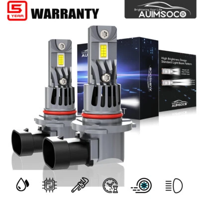 Led Headlight High Beam Blub 9005 HB3 White Kit 2pcs For Dodge Daytona 1992-1993 - Image 1 of 4