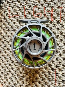Hatch Finatic 4 Plus Fly Fishing Reel w/case+Fly Line+backing * FREE SHIPPING *