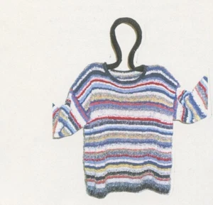 Designs by Judith Knitting Pattern JCP07 Tossed Salad Pullover & Vest 40"-48" - Picture 1 of 5