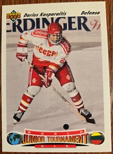 1991-92 Upper Deck Darius Kasparaitis Rookie Card RC #650 Team CCCP Mint HOF - Picture 1 of 2