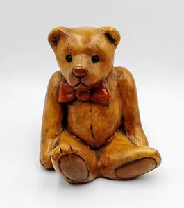 RARE Big Ceramic Teddy Bear by Wildlife Studios Hexham England (very heavy) - Picture 1 of 3