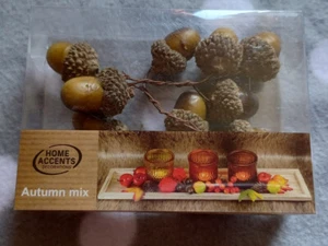 Herbst Deko Mix Kunst Eicheln Braun - Bild 1 von 1