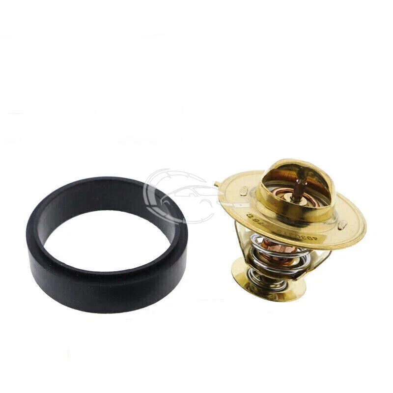 Set Thermostat & Gasket Compatible Cummins 3.9L 5.9L 4B3.9 4BT3.9 4BTA3.9 6B5.9 - Image 1 of 2