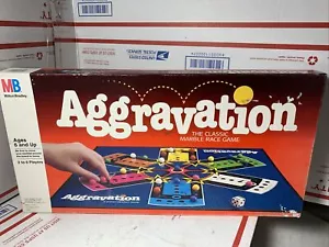 1989 MB Milton Bradley Aggravation Classic Marble Race Brettspiel 100 % vollständig - Bild 1 von 12