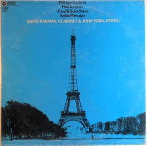 DAVID HARMAN, Clarinet, JOHN YORK, Piano (VINYL LP 1985) **NEW** - Imagen 1 de 2