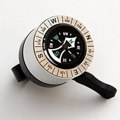 Campanello Bicicletta Bebell Mini Campana " Bussola ",Argento/Nero,Ø 40mm,Bell - Immagine 1 di 3