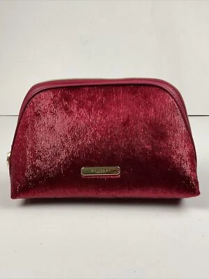 Bolsa com zíper Bvlgari Parfum enfeites de veludo vermelho NOVA - Imagem 1 de 4
