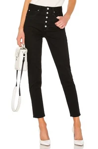 Joe's x We Wore What The Danielle High-Rise Vintage Straight Black Jeans Women29 - Picture 1 of 4
