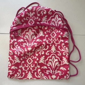 Borsa a tracolla Thirty-One rosa e bianca con motivo floreale - Foto 1 di 10