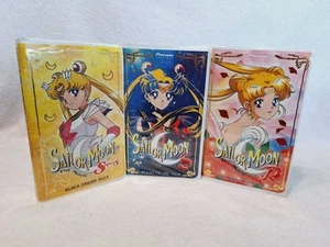 Lot 3 Sailor Moon The Movie VHS Clamshell Hearts In Ice Promise Rose Black Hole - Picture 1 of 16