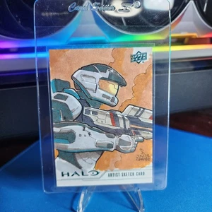 2024 Upper Deck Halo Legacy Collection 1:1 Artist Sketch Card ERROR (NO AUTO!) - Picture 1 of 4
