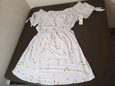 No Boundaries No Bo Juniors Xlarge Xl Off The Shoulder Floral Dress Brand New - Image 1 of 4