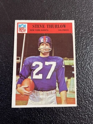 1966 PHILADELPHIA #129 STEVE THURLOW VG+ NY GIANTS - Image 1 of 2