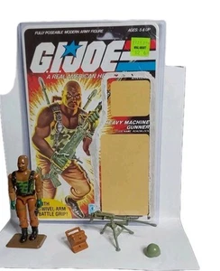 1984 G.I. Joe Roadblock Near Complete W/ Full Uncut Card - Picture 1 of 11
