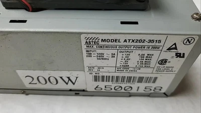ATX200-3516 astec power supply 200WATT atx for klamath motherboard - Image 1 of 4
