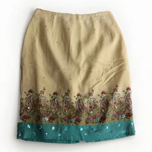 Clubrock Seide 8 Blumen Pailletten indischer Stil - Bild 1 von 19