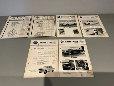 B8, 6 x Mensajes ARAL FIAT Super 850 - 1300 / 1500! Foto 1 de 4