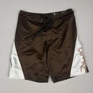 Vintage Y2K O'Neill Boardshorts Herren XL braun pink Badehose Skate Surf 2000er - Bild 1 von 9