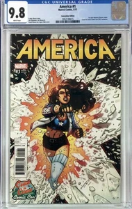 AMERICA #1 - COAST TO COAST CON EXCLUSIVE - 1ST AMERICA CHAVEZ - CGC 9.8 - Foto 1 di 1