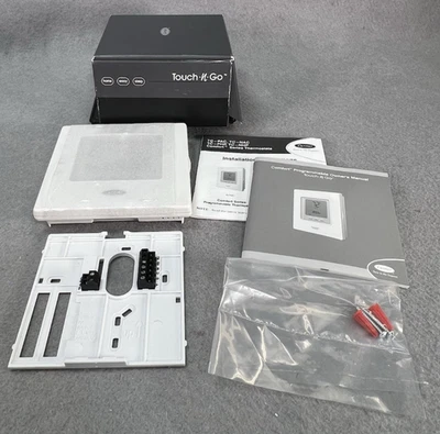 Carrier Touch-N-Go Programmable Thermostat TC-PHP01 White New Open Box - Image 1 of 4