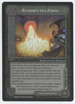 Flammen Des Zorns Middle-Earth GERMAN PROMO - MINT & UNPLAYED - Image 1 of 2