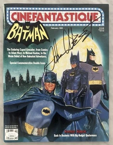 ADAM WEST AUTÓGRAFO FIRMADO 1994 REVISTA CINEFANTASTIQUE BATMAN JSA - Imagen 1 de 3