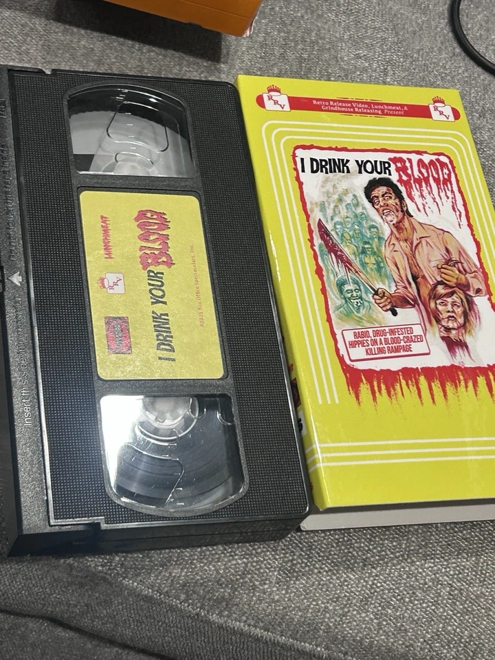 “I Drink Your Blood” Rare Grail 🔥 VHS Retro Release Like New - Image 1 of 1