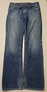 Big Star Pioneer Boot Cut jeans mens 31L Med Wash Distressed  - Picture 1 of 18