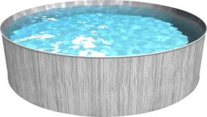 Steinbach Stahlwandpool New Splasher Secure grau Ø 3,50 x 0,90 m Aufstellpool - Bild 1 von 4