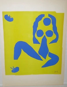 Henri Matisse (1869-1954) 'Femme Bleue' Original Verve Mourlot Lithograph 1958 - Picture 1 of 3