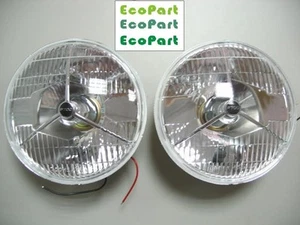 0001-CLASSIC CAR AUSTIN MINI MG COBRA 7" HEAD LAMPS P700 HEAD LIGHTS 2PCS/PAIR - Picture 1 of 5