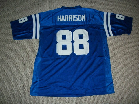MARVIN HARRISON Unsigned Custom Indy Blue Sewn New Football Jersey Sizes S-3XL Cover