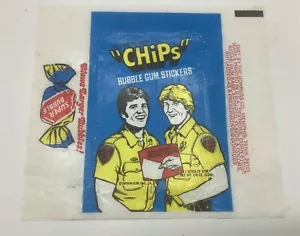 CHiPs-1979 Donruss Trading Card Wrapper-Late 1970’s LA Police TV Show-VG - Picture 1 of 2