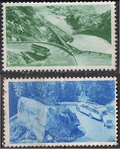 ES8237 Touristisches Plakat Briefmarke: Schweizer Bergstrassen - Bild 1 von 1
