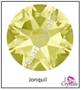 JONQUIL Yellow HOTFIX IHC Austrian Flatback Crystal Rhinestone 10ss 12ss 144 pcs - Picture 1 of 4
