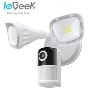 ieGeek Outdoor Floodlight Security Camera 2K Color Night Vision Home Wired CCTV - Picture 1 of 10
