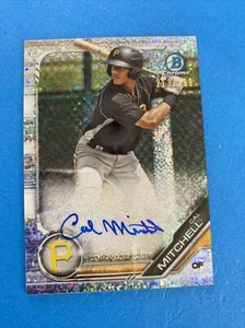 2019 Bowman Chrome Prospect Autograph CAL MITCHELL Speckle Refractor Auto /299 - Picture 1 of 2
