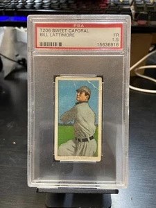 PSA 1.5 T206 Sweet Corporal Cleveland Nickerchen Bill Lattimore Tabakkarte JC - Bild 1 von 3