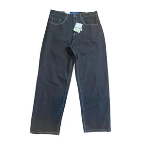 DC Apparal Men's Worker Baggy Denim Pants Jeans Raw Black Size 36x34 - Picture 1 of 4