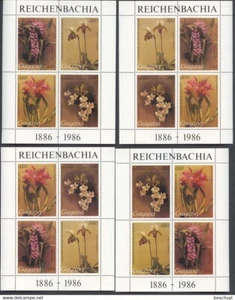 Guyana, 1988, Orchids, Reichenbachia, MNH Sheetlets, Michel 2100-2115 - Picture 1 of 1