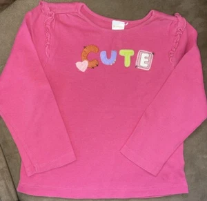 GYMBOREE SZ 5 TOP “CUTE” PINK  - Picture 1 of 3