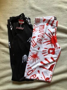galaxy, sunset, true crime , stars , ghost, bright leggings - Picture 1 of 28