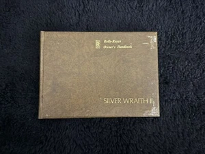 Rolls-Royce Silver Wraith II 1977 1978 1979 Owners Manual Handbook OEM TSD4210 - Picture 1 of 13