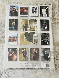 AC/DC 2000/2028 CALENDARIO Angus Young Bon Scott RARO ROCK N ROLL COMO NUEVO SELLADO - Imagen 1 de 15