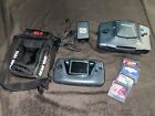 Sega Game Gear Handheld Console Model: 2110 Accessories And Games Lot