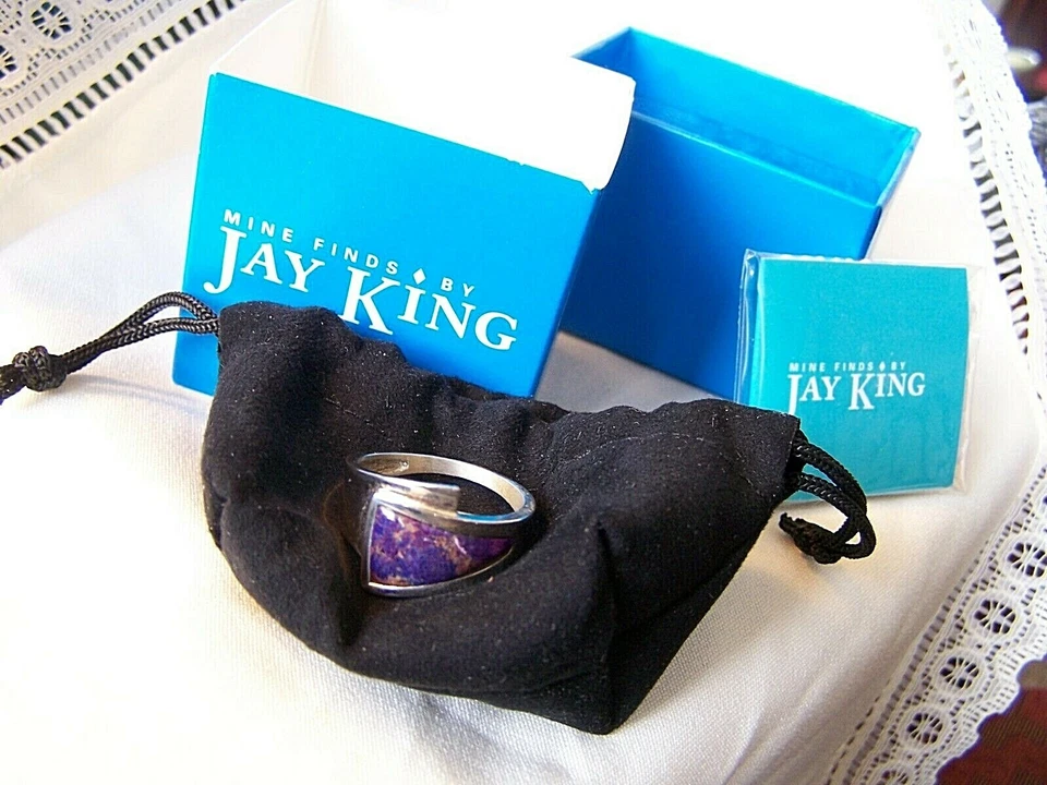 DTR Jay King SS 925 Charoite Talla 10 ¡HERMOSO y Nuevo Con Etiquetas!  Foto 1 de 4