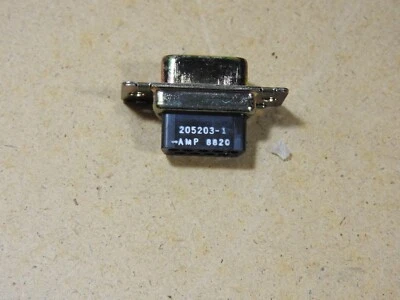 AMP 205203-1 Connector Housing Female Receptacle 9 Pin DB9 Tyco TE HDP-20 - New - Image 1 of 3