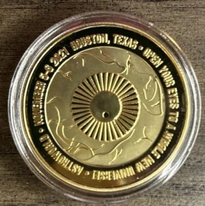 Travis Scott Astroworld Event 2021 Gold Commemorative Coin *RARE* - Picture 1 of 2