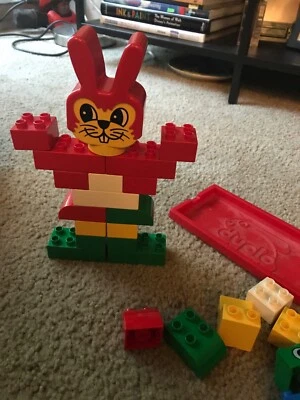 VTG Lego Duplos Bunny Head Preschool Basic Building Set 1579 25 Box included - Image 1 of 4